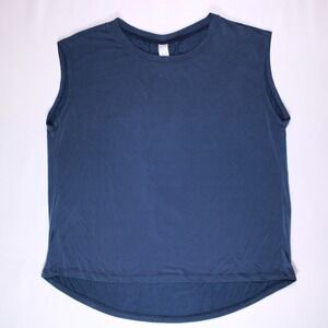 ODODO Shirts Womens S Navy Blue‎ Light Soft Tank Top Micro Modal Summer Longtail